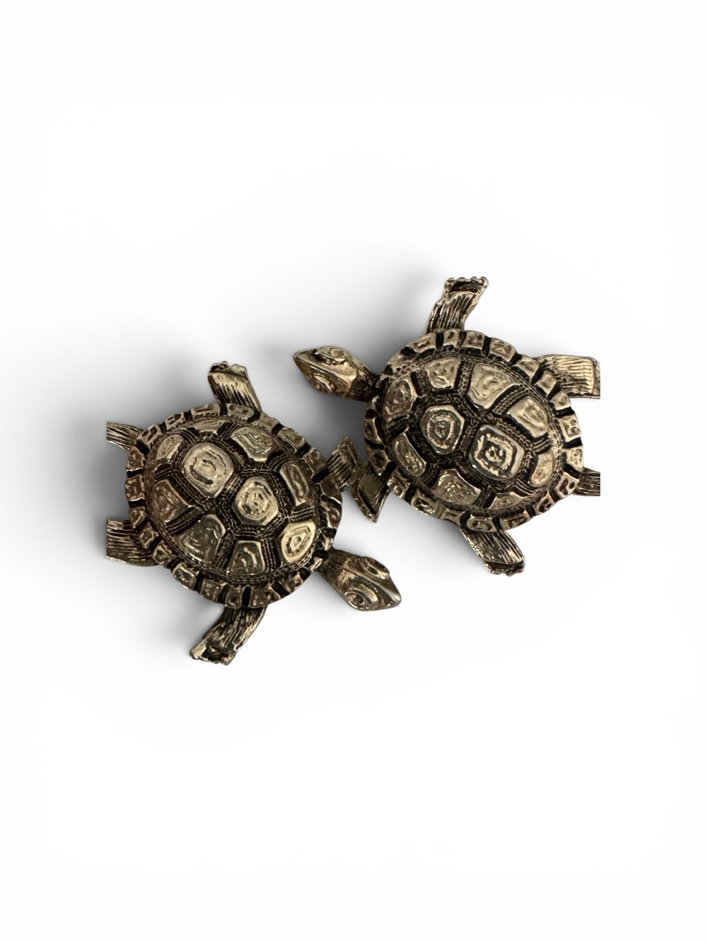 âď¸đ˘Vintage 70âs Gold Tone Turtle Coastal | Pair of 2 Brooch Pins